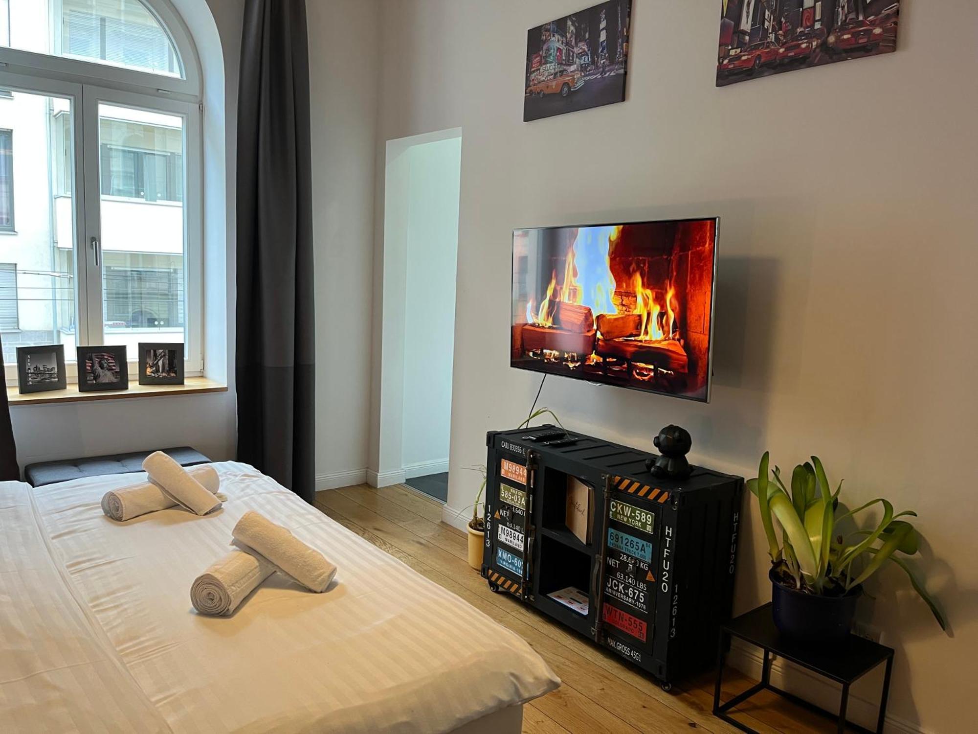 Apartments An Der Arena Лайпциг Екстериор снимка